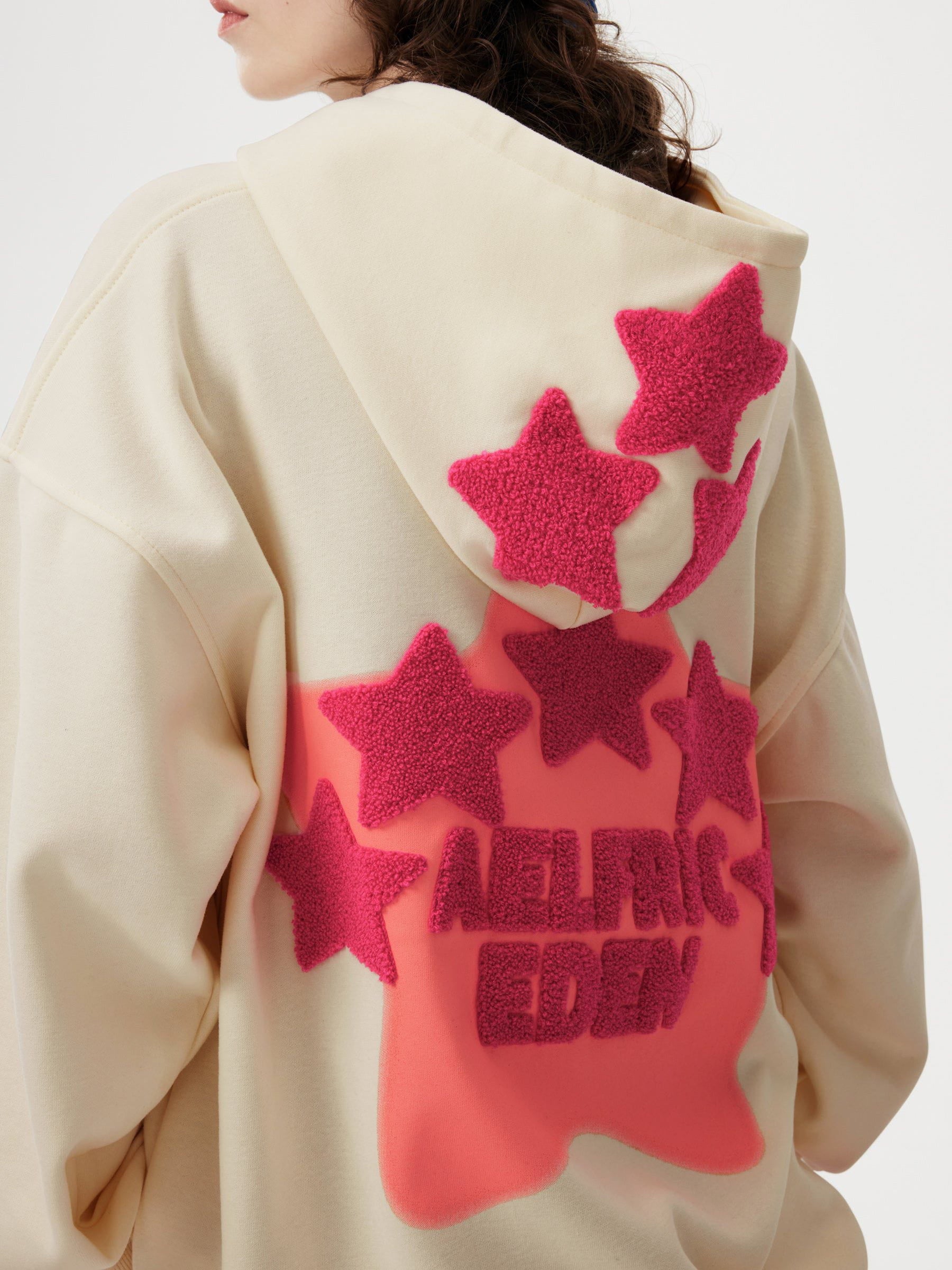 Aelfric Eden Vintage Embroidery Star Hoodie-IYAMIUIO
