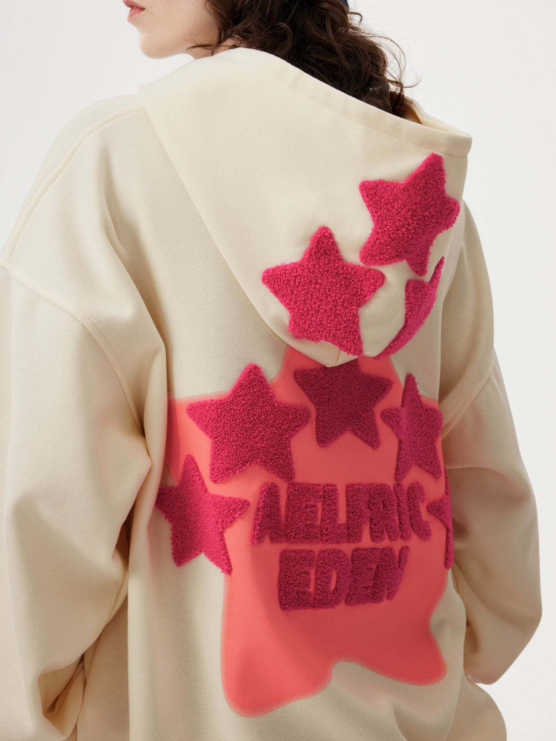 Aelfric Eden Vintage Embroidery Star Hoodie-IYAMIUIO
