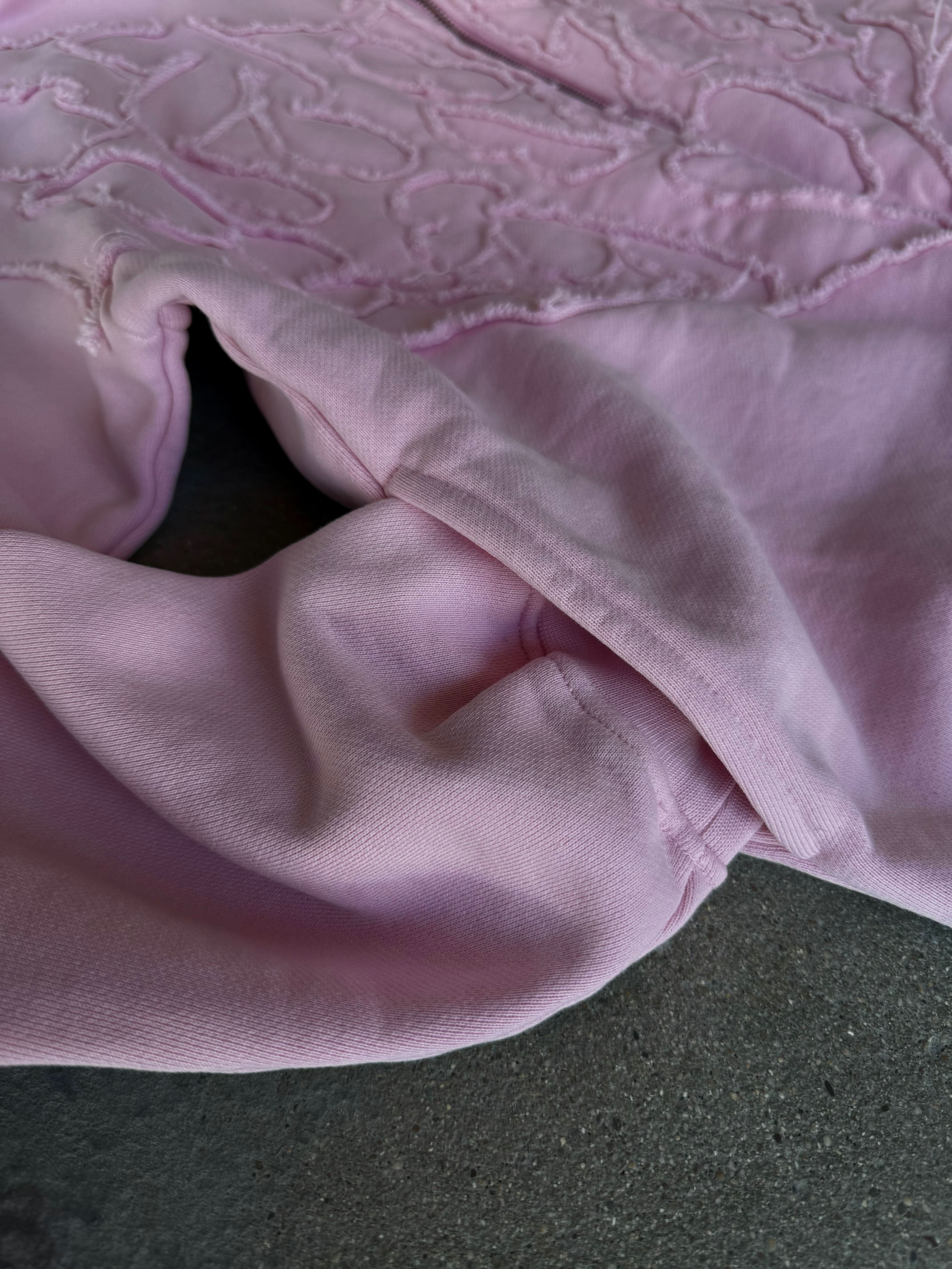 “Pholoh” Zip-Up (Light Pink)-IYAMIUIO