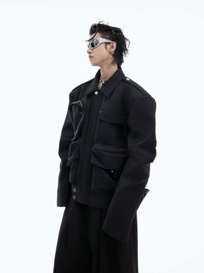 【24s Oct.】Heavy Duty Multi-pocket Functional Work Jacket-IYAMIUIO