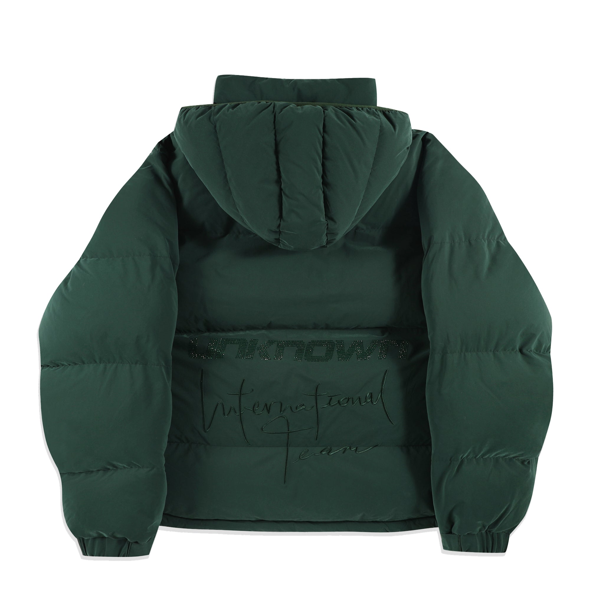 GREEN RHINESTONE PUFFER-IYAMIUIO