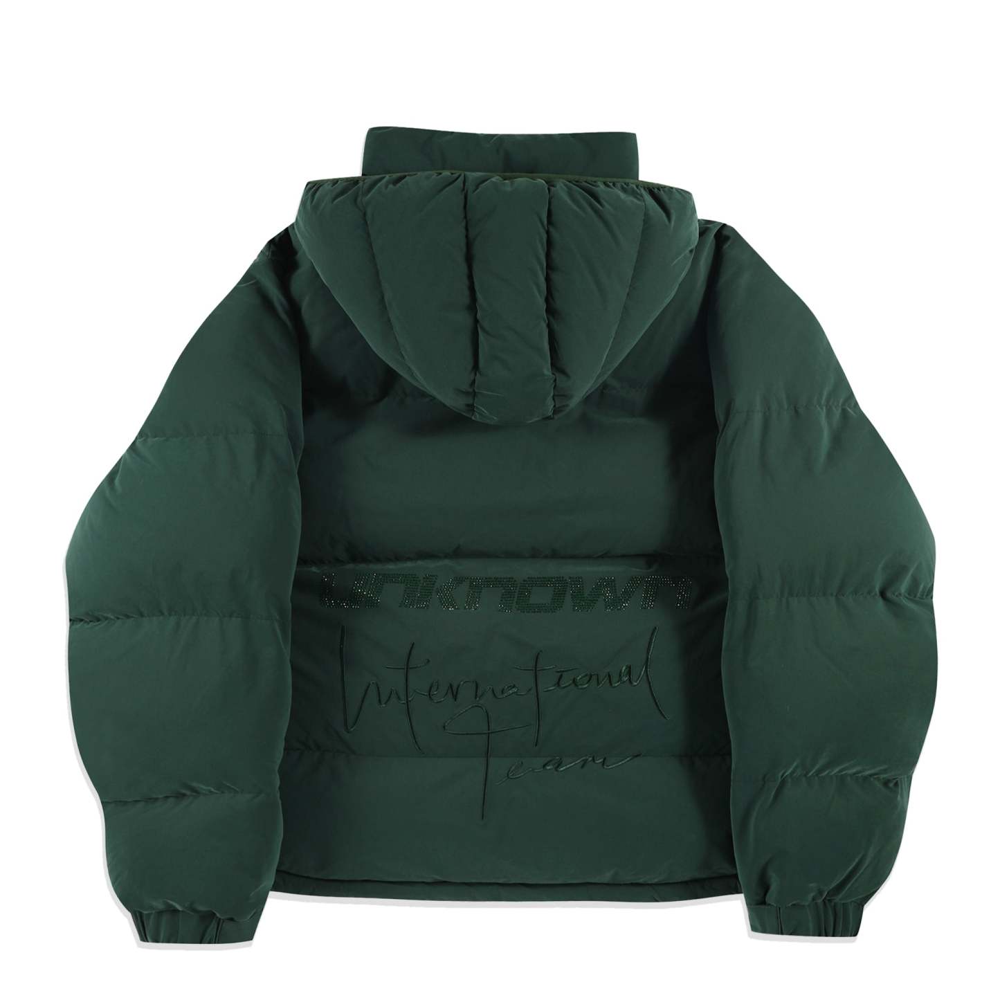 GREEN RHINESTONE PUFFER-IYAMIUIO