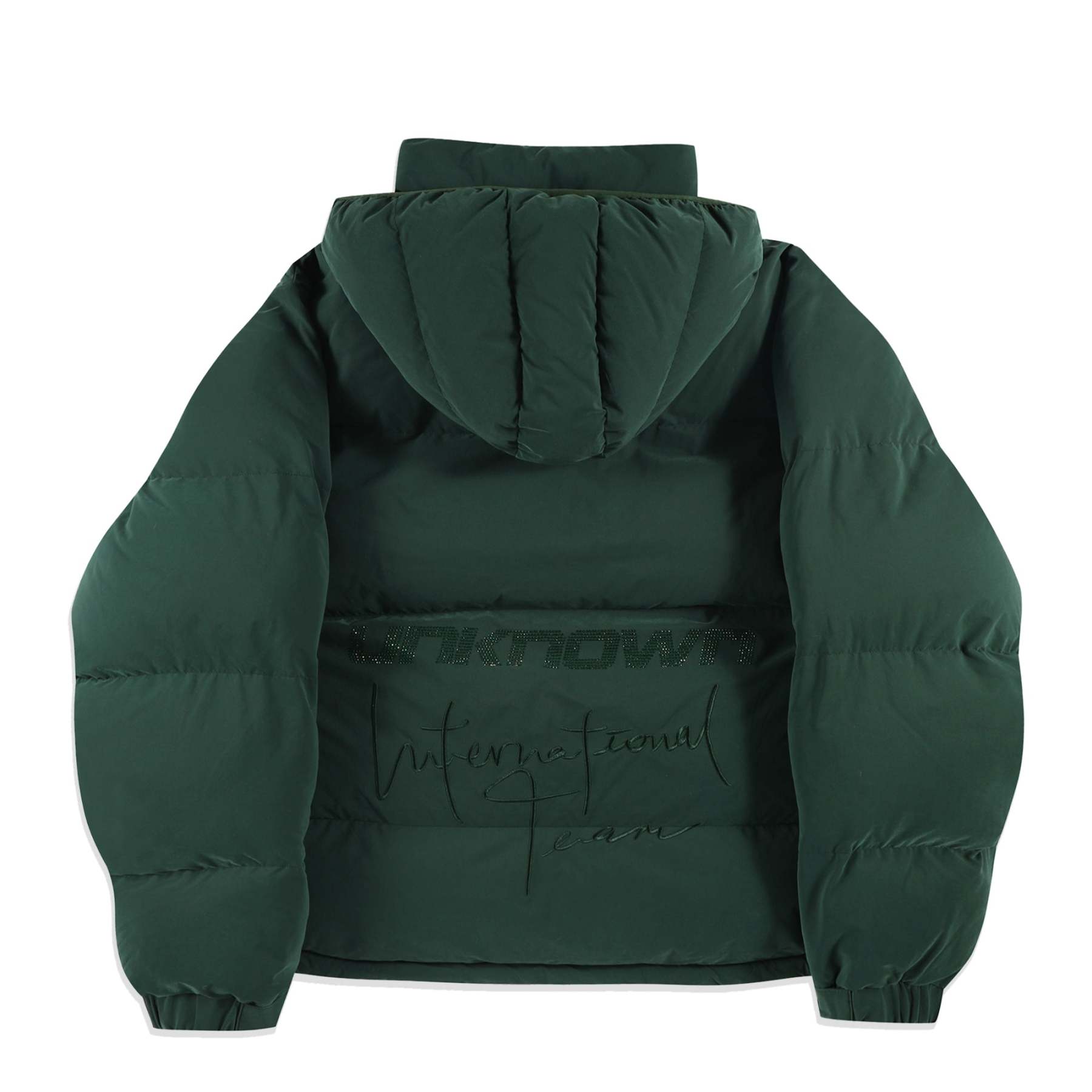 GREEN RHINESTONE PUFFER-IYAMIUIO