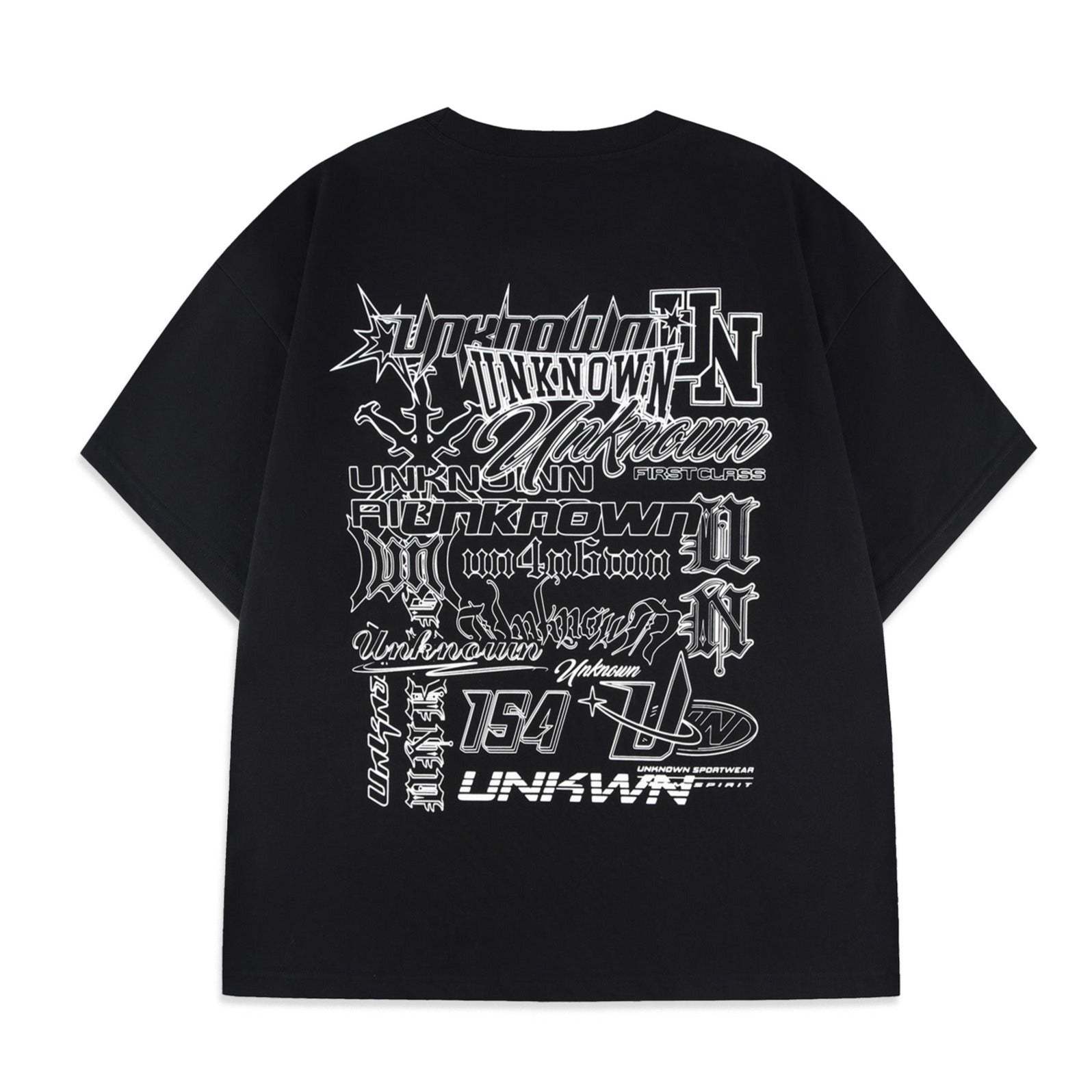 BLACK MULTI LOGO TEE-IYAMIUIO