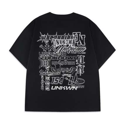 BLACK MULTI LOGO TEE-IYAMIUIO