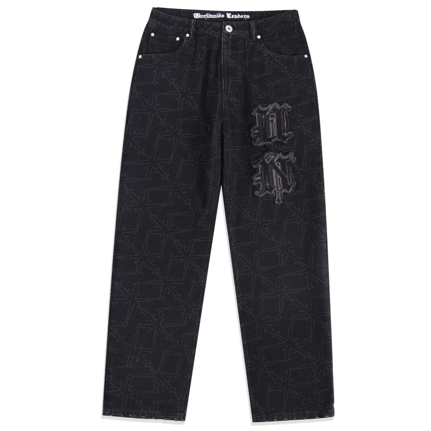 MONOGRAM DENIM JEANS-IYAMIUIO