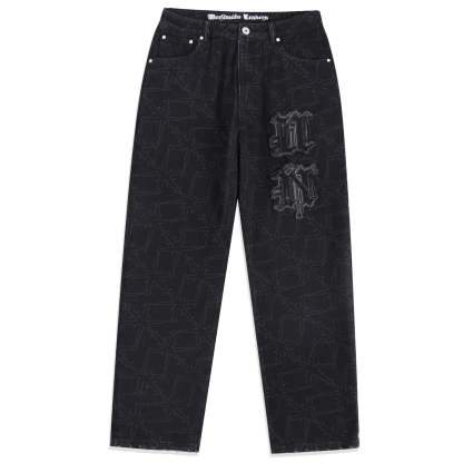 MONOGRAM DENIM JEANS-IYAMIUIO