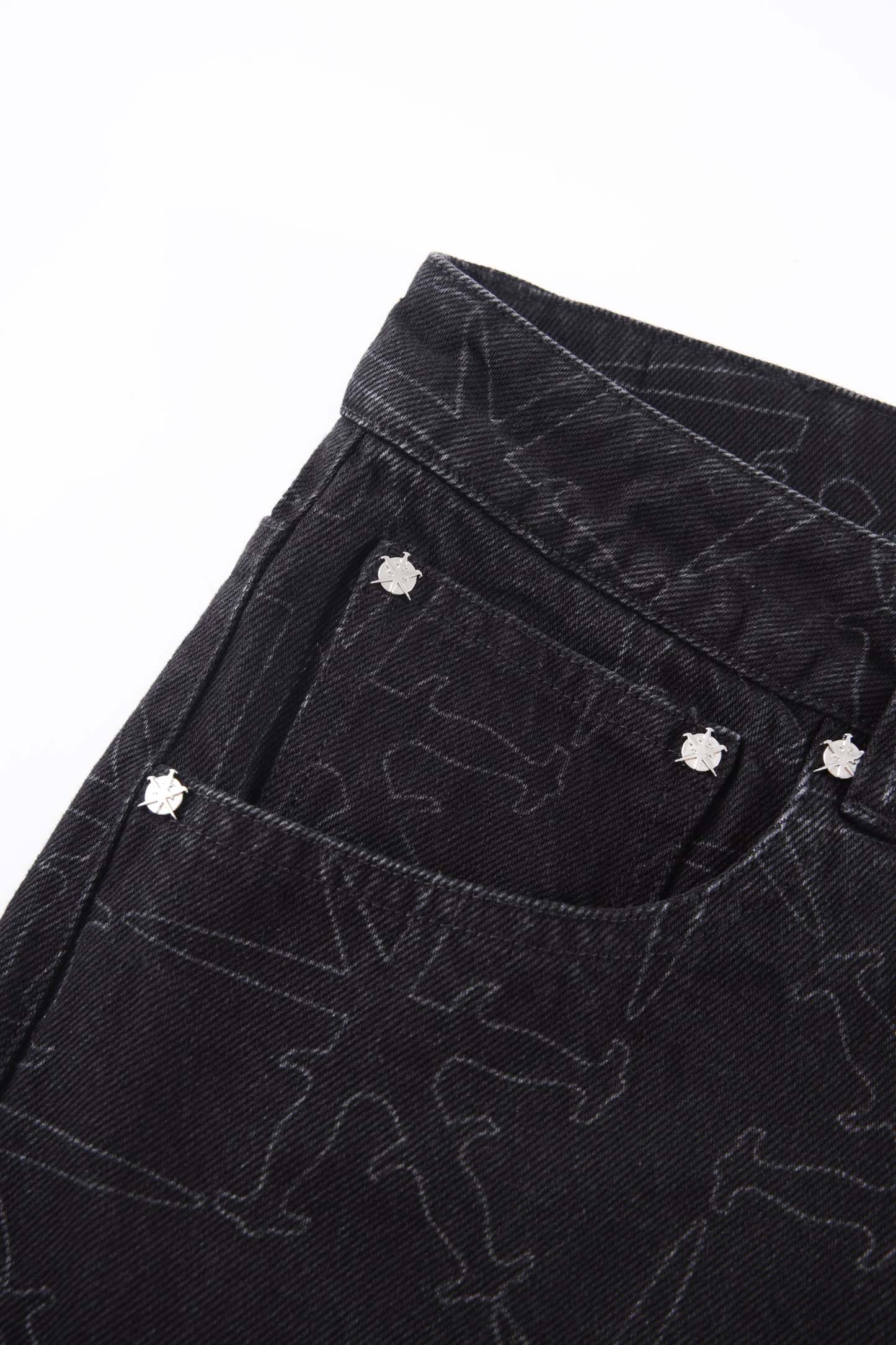 MONOGRAM DENIM JEANS-IYAMIUIO