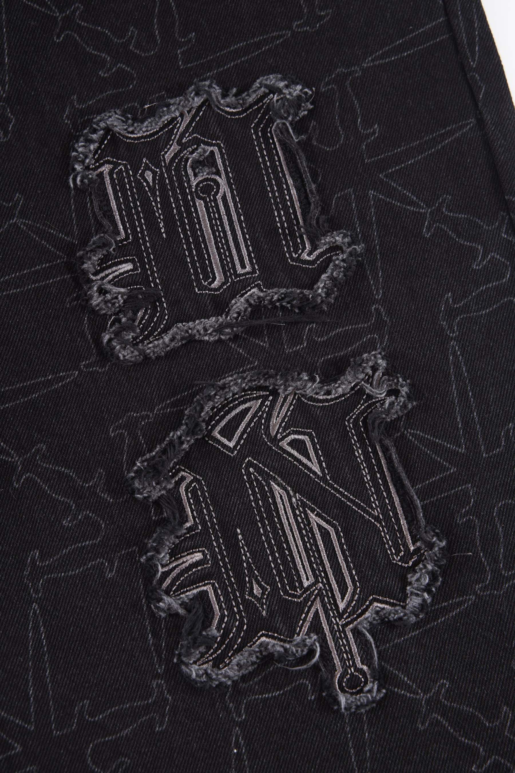 MONOGRAM DENIM JEANS-IYAMIUIO