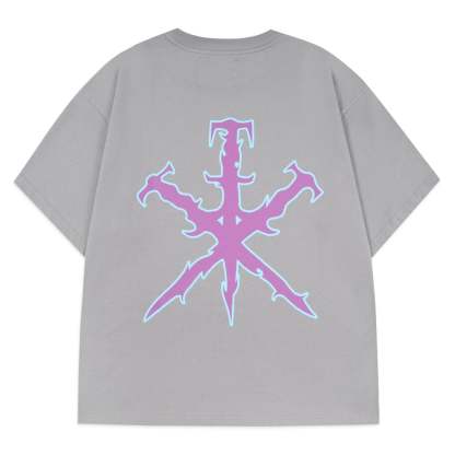 GREY TRIBAL DAGGER TEE-IYAMIUIO