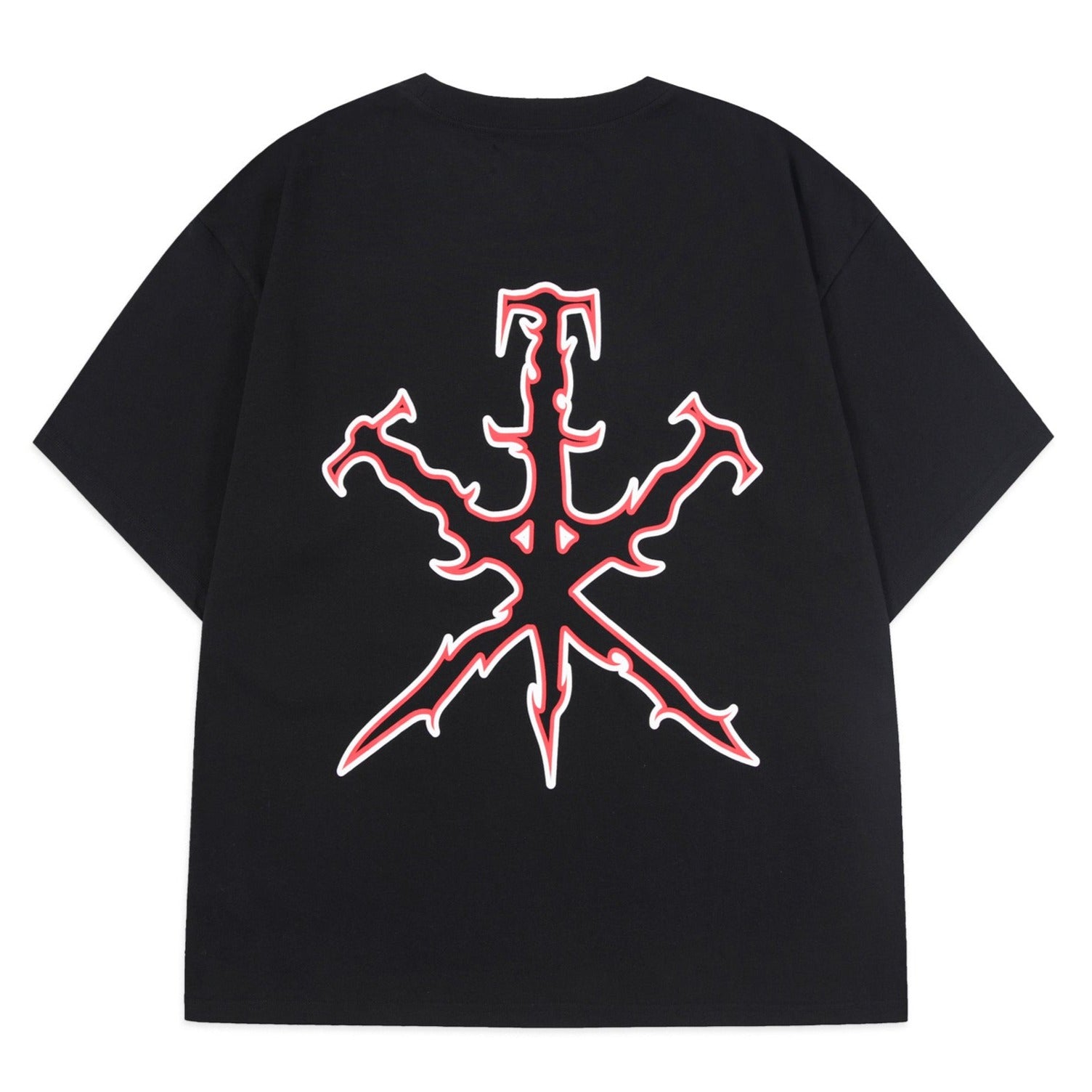 BLACK TRIBAL DAGGER TEE-IYAMIUIO