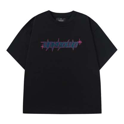 BLACK/BLUE RHINESTONE TEE-IYAMIUIO