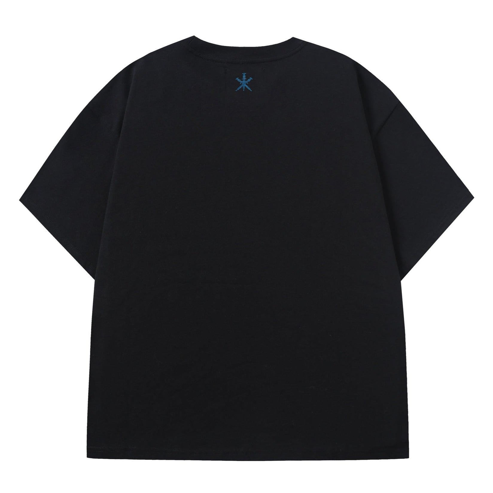 BLACK/BLUE RHINESTONE TEE-IYAMIUIO