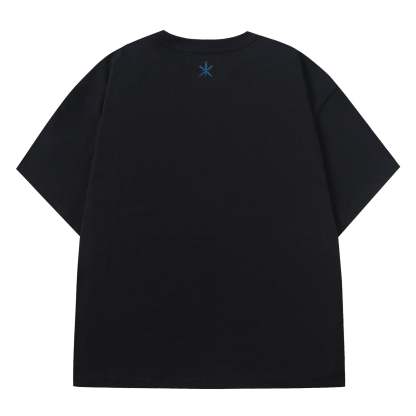 BLACK/BLUE RHINESTONE TEE-IYAMIUIO