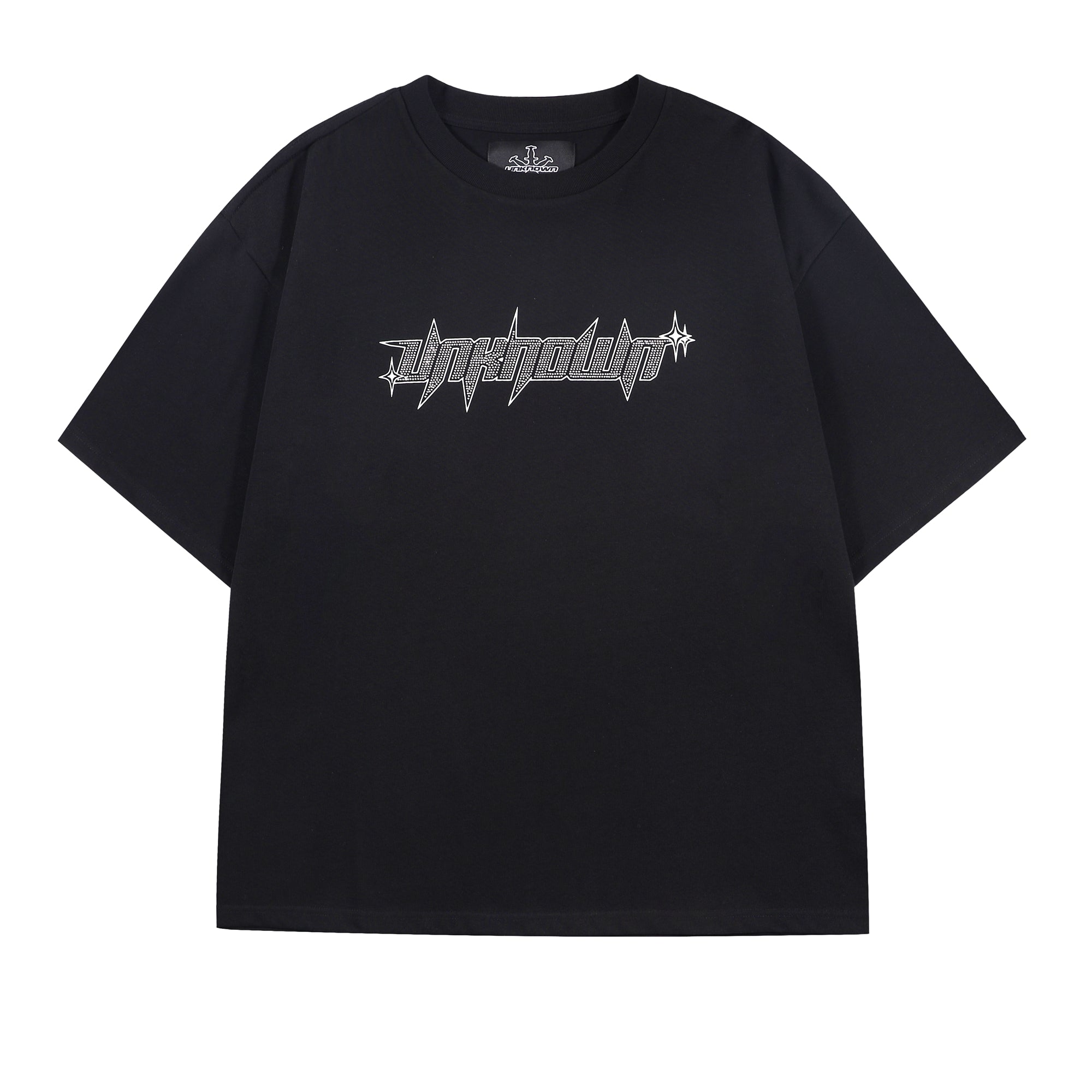 BLACK RHINESTONE TEE-IYAMIUIO
