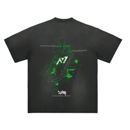Zoro Streetwear Washed Tee-One.P-IYAMIUIO