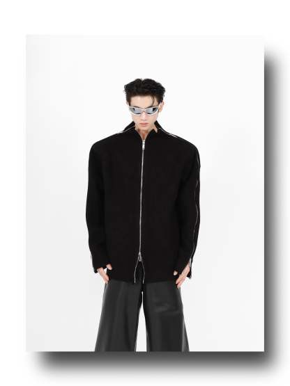 Stitching Sweater-IYAMIUIO