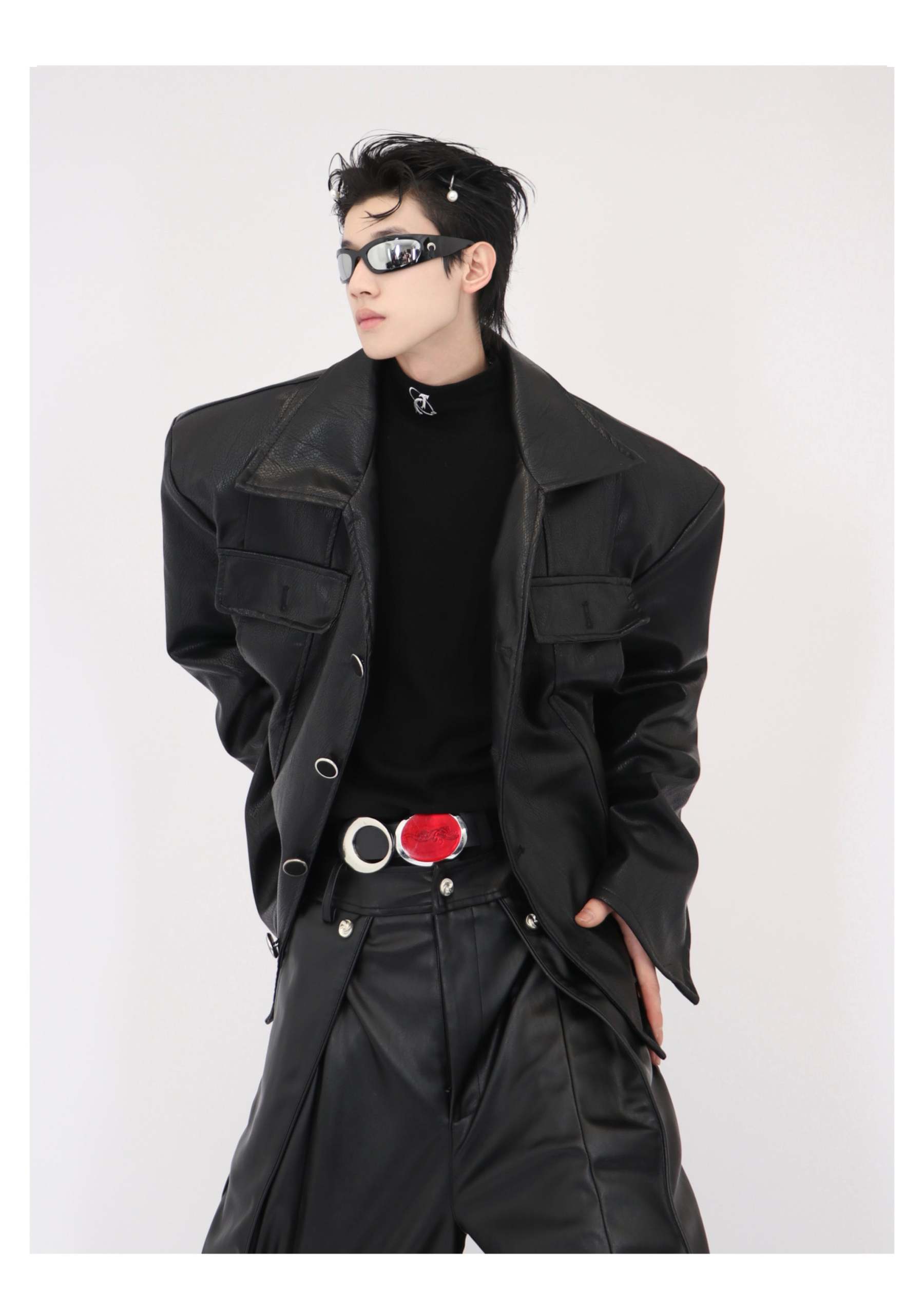 Short Jacket Motorcycle Jacket-IYAMIUIO