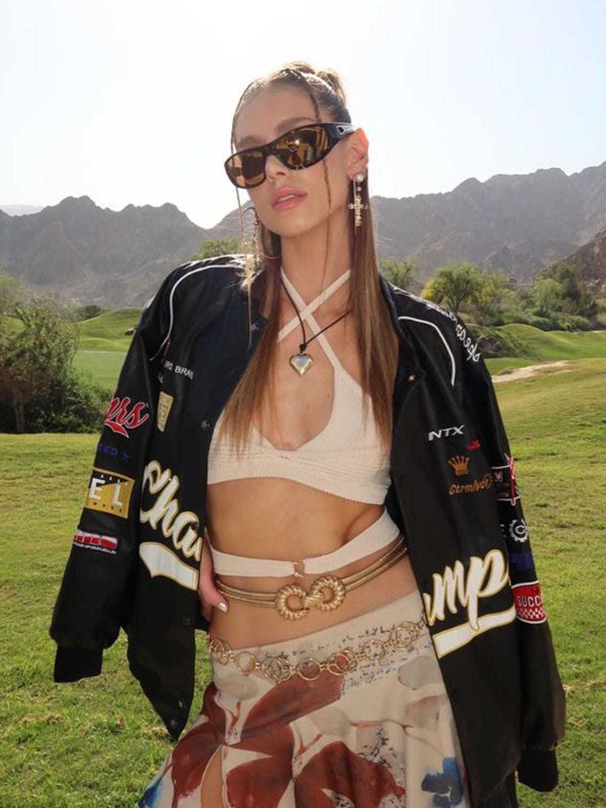 Aelfric Eden Letter-Embroidered Racing Jacket-IYAMIUIO