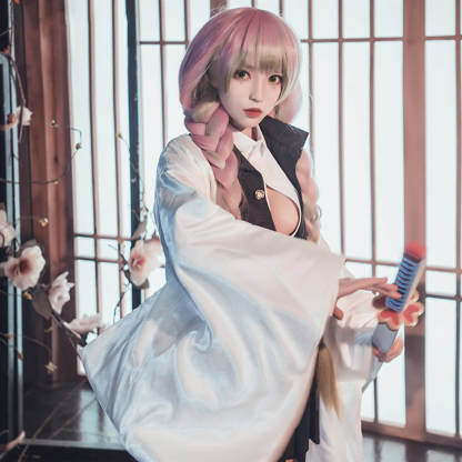 Demon Cosplay Costumes Mitsuri Kanroji Cosplay Set-IYAMIUIO