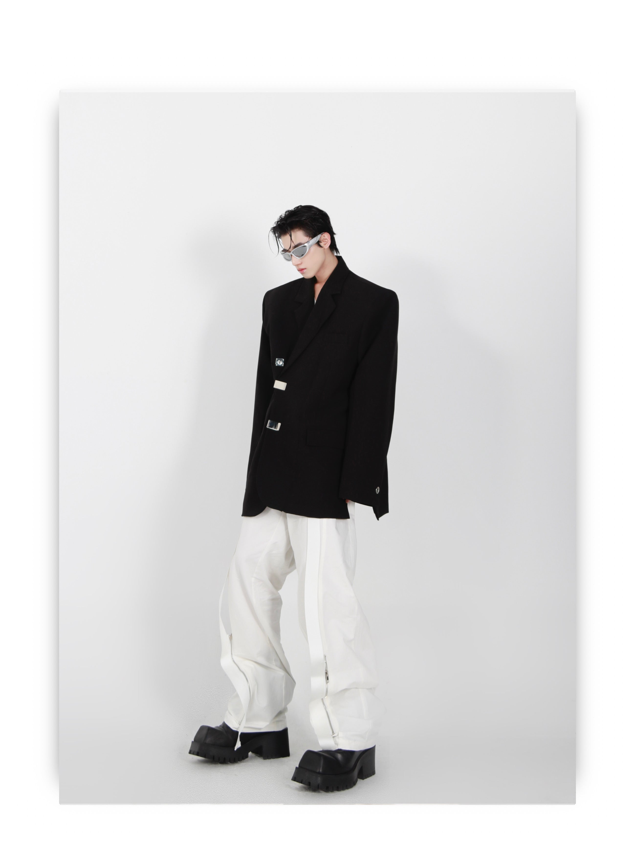 Irregular Slit Design Jacket-IYAMIUIO