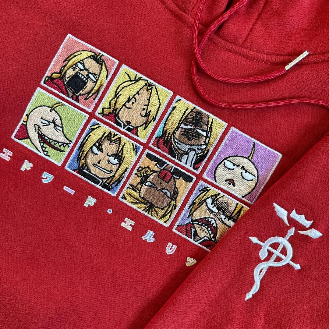 Ed Faces Hoodie-FMA-IYAMIUIO