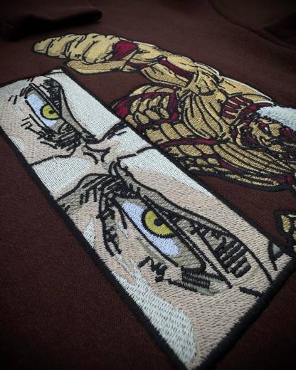 AOT-Embroidered Hoodie-IYAMIUIO