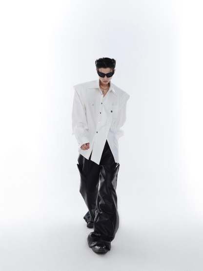 【23s Feb.】Original Shoulder Pad Shirt-IYAMIUIO