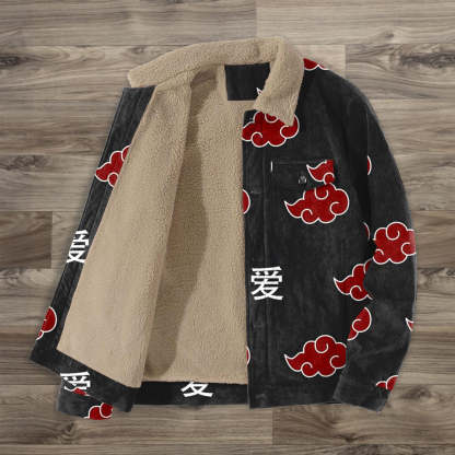 Retro fashion trendy brand printed street jacket-IYAMIUIO