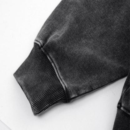 Grinning Faded Hoodie-IYAMIUIO