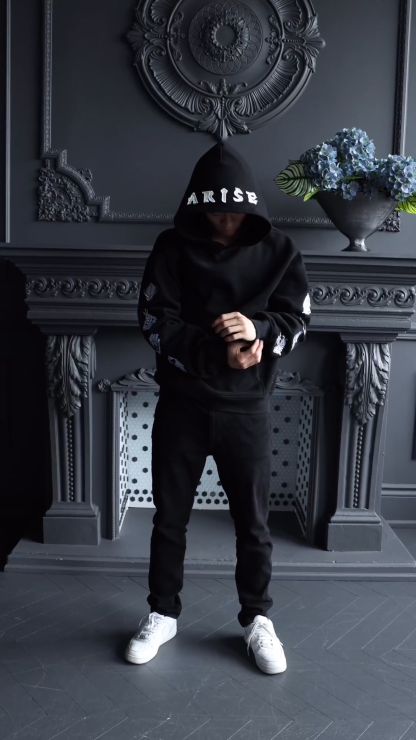 Arise embroider Hoodie - Solo Leveling-Shadeston