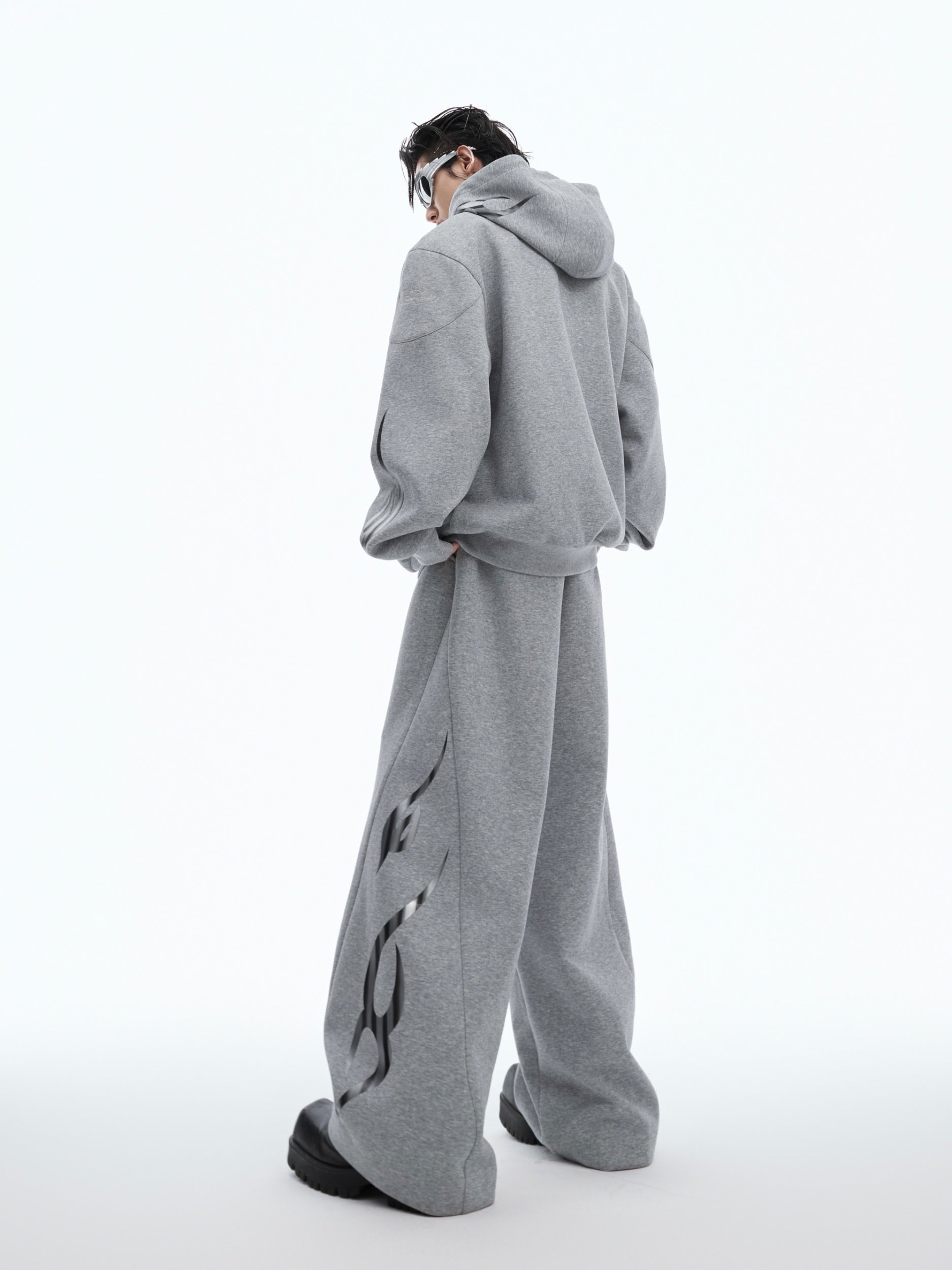 【24s Oct.】Pioneer Metal Flame Print Hoodie-IYAMIUIO