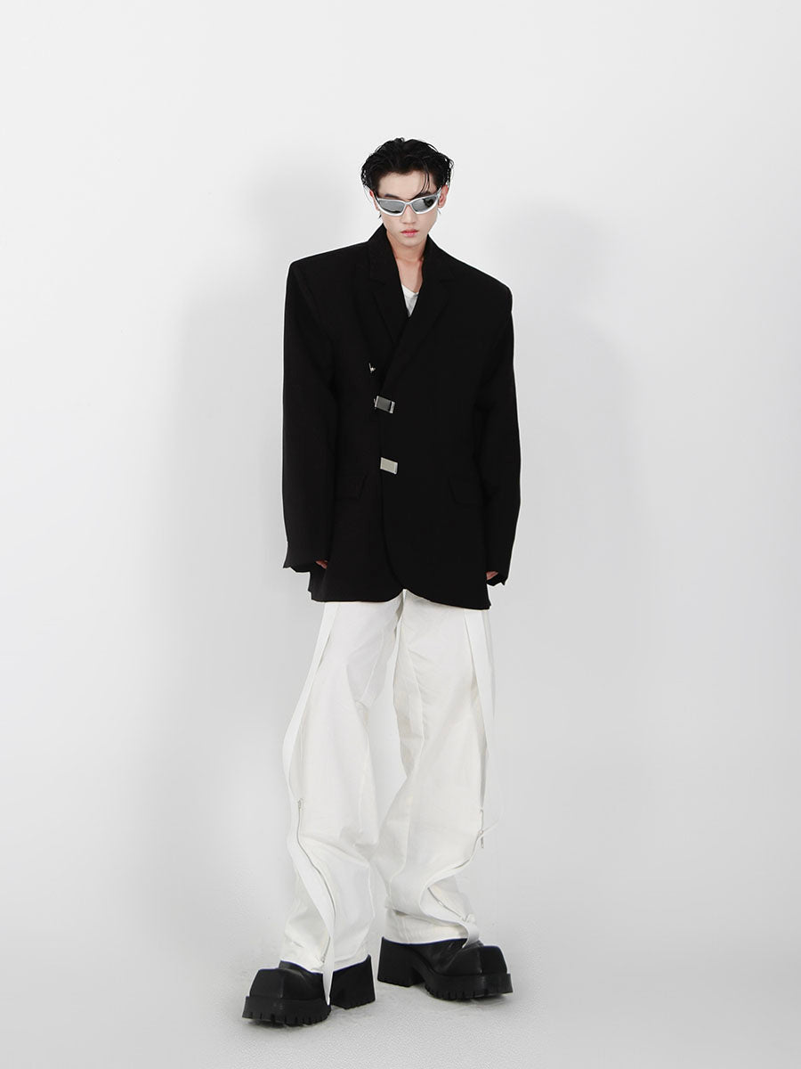 Irregular Slit Design Jacket-IYAMIUIO