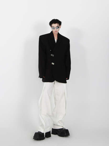 Irregular Slit Design Jacket-IYAMIUIO