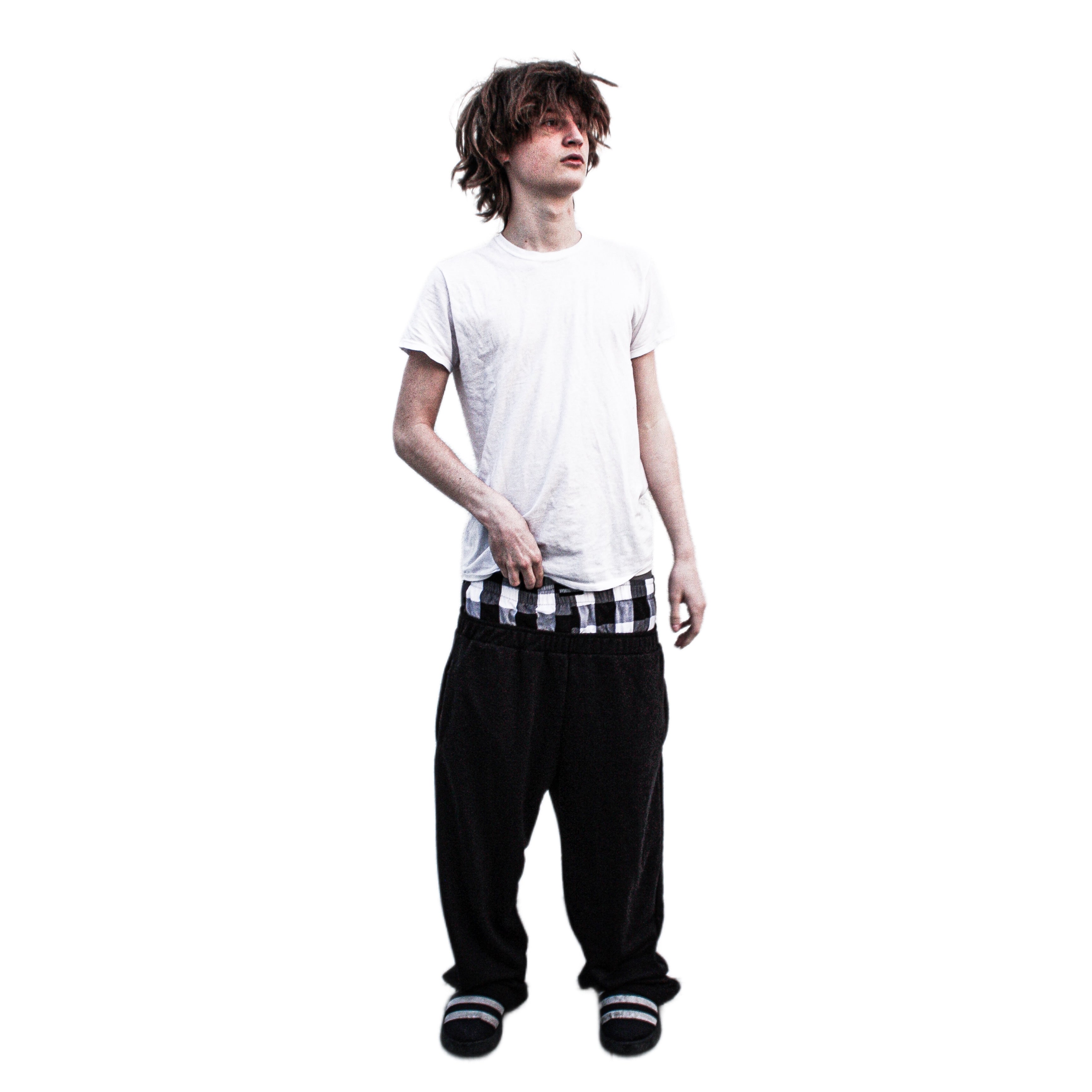 "WAR" SWEATPANTS (PITCH BLACK)-IYAMIUIO
