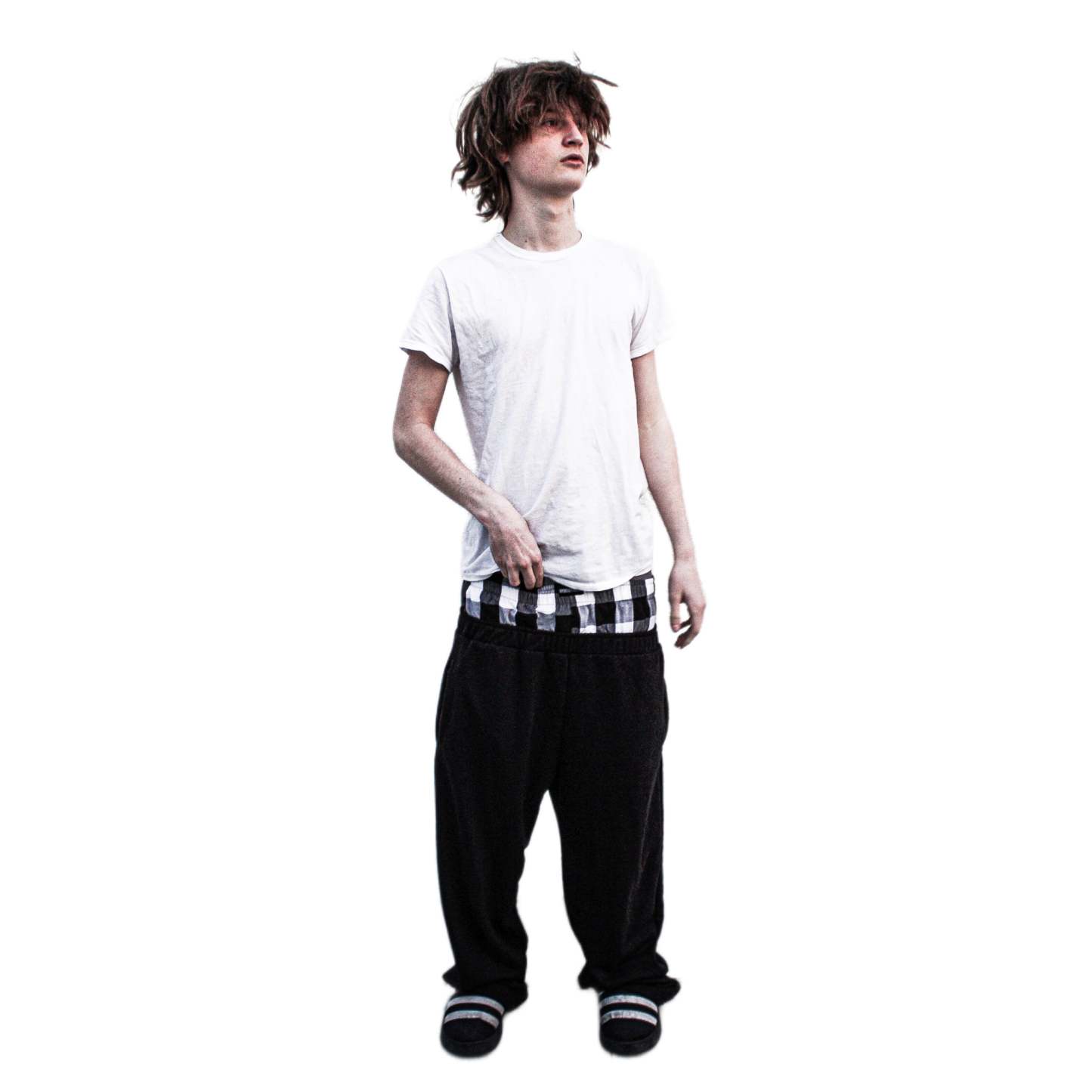 "WAR" SWEATPANTS (PITCH BLACK)-IYAMIUIO