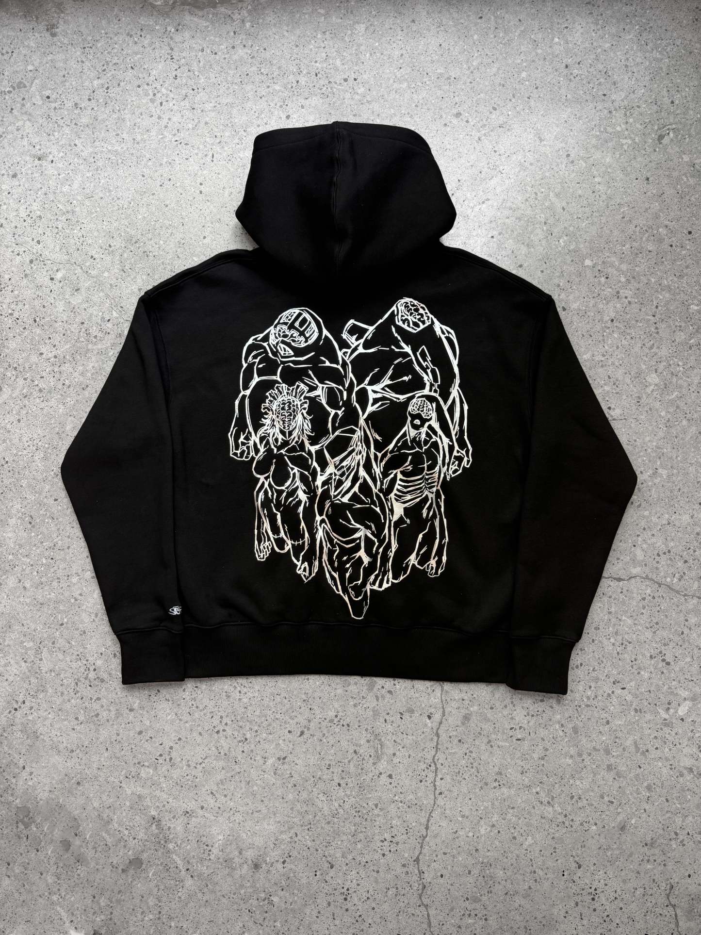 "Creature" Zip-Up Hoodie-IYAMIUIO