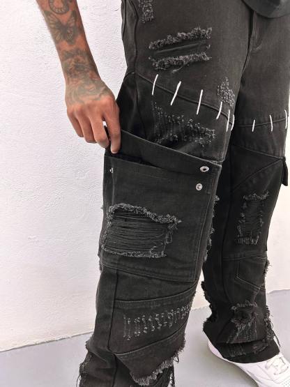 "Cruel Fate" Cargo Pants-IYAMIUIO