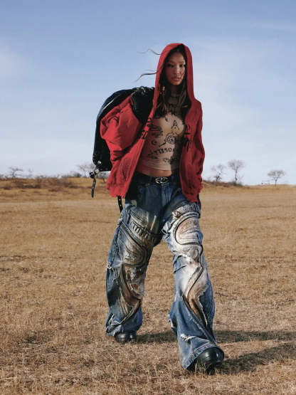 Racer Hoodie Jacket-IYAMIUIO