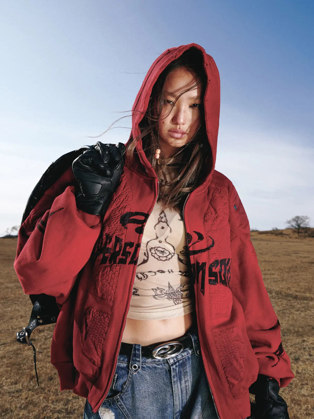 Racer Hoodie Jacket-IYAMIUIO