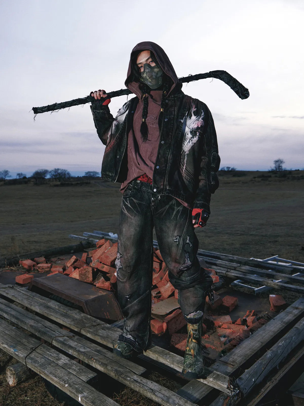 Scarlet Denim Jacket (only 60 pieces)-IYAMIUIO