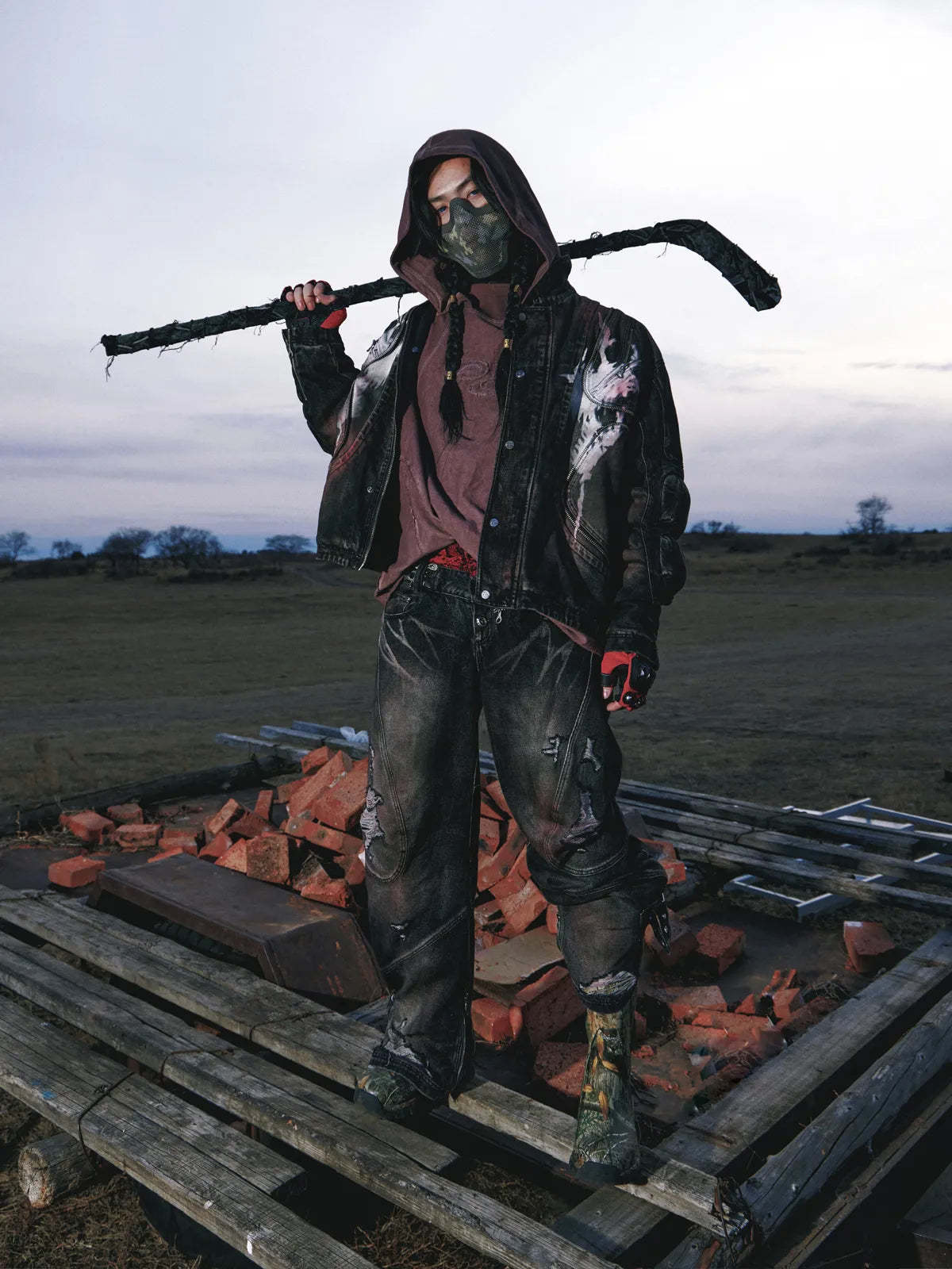 Scarlet Denim Jacket (only 60 pieces)-IYAMIUIO