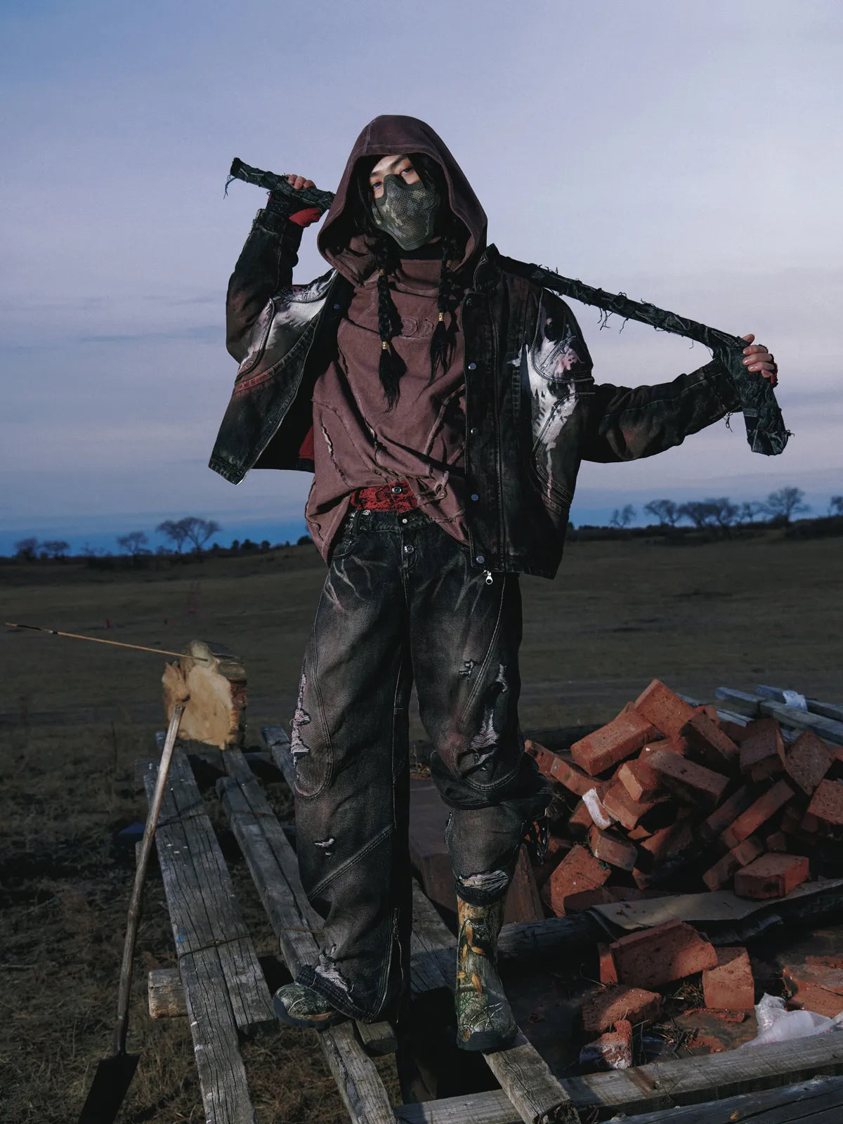 Scarlet Denim Jacket (only 60 pieces)-IYAMIUIO