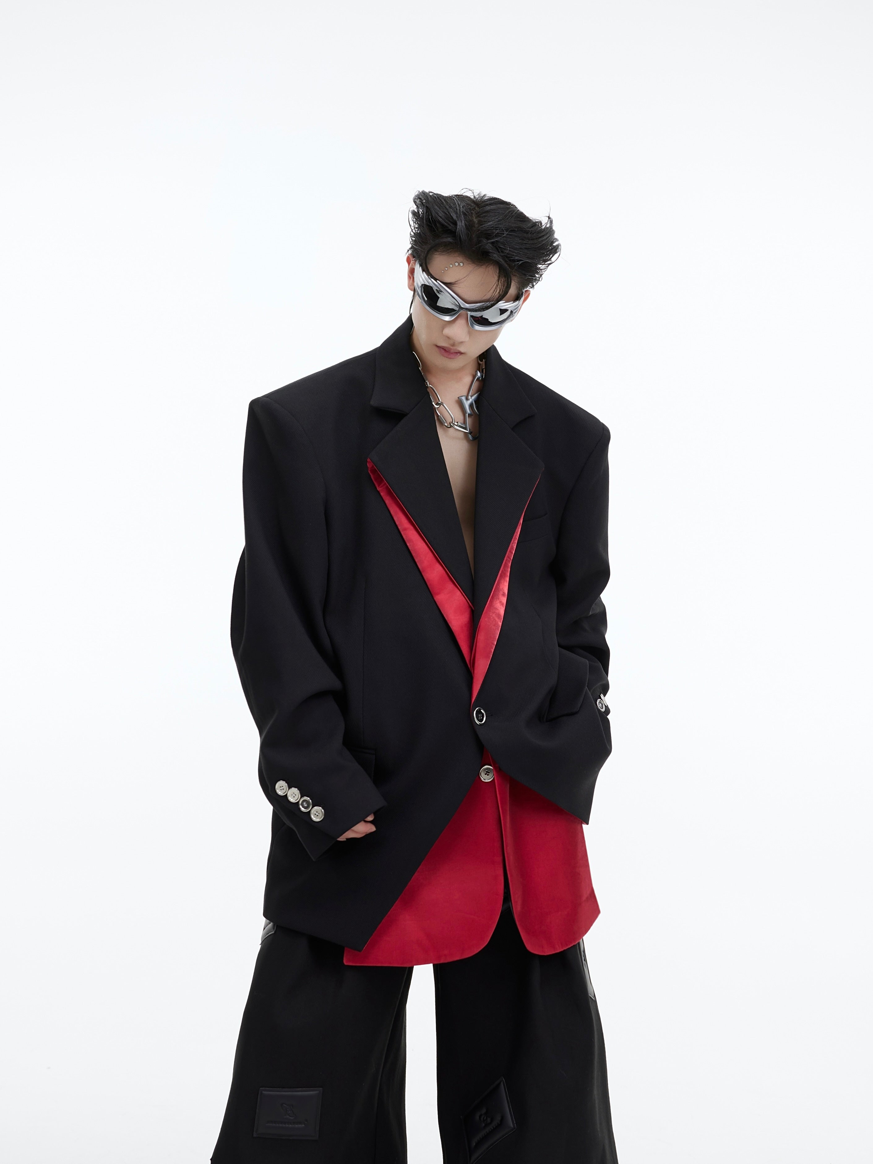 【23s September.】Structured Paneled Blazer-IYAMIUIO