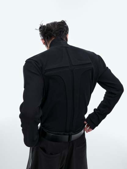 【24s Sep.】Armor Design High-neck Long-sleeved Bottoming Shirt-IYAMIUIO