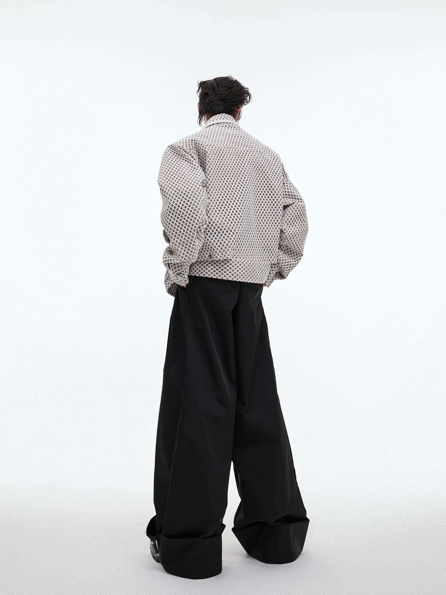 【24s Oct.】Mesh Design Casual Lapel Jacket-IYAMIUIO