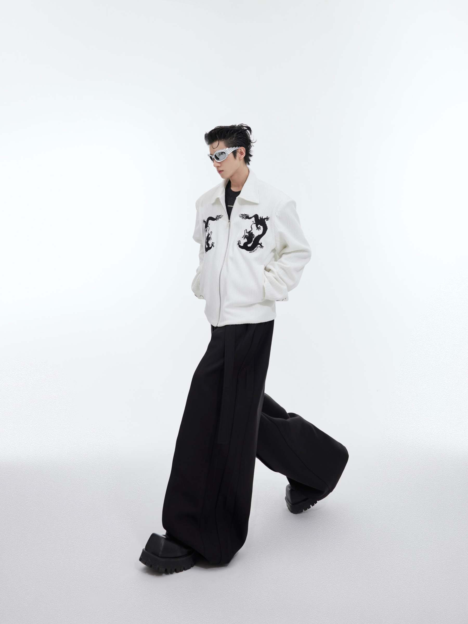 【24s February.】"Dragon" Pattern Simple Design Jacket-IYAMIUIO