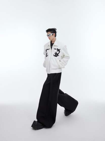 【24s February.】"Dragon" Pattern Simple Design Jacket-IYAMIUIO