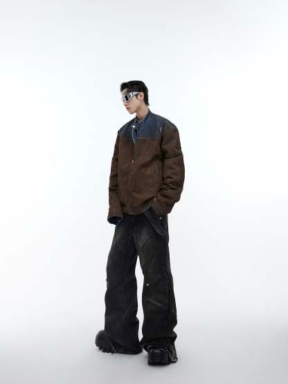 【23s November.】Wasteland Distressed Washed Denim Jacket-IYAMIUIO