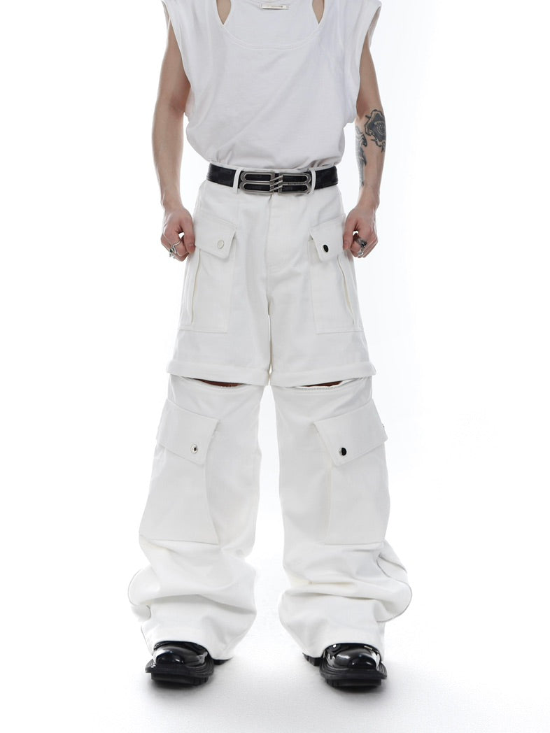 【23s Feb.】Knife Cut Cargo Pants-IYAMIUIO